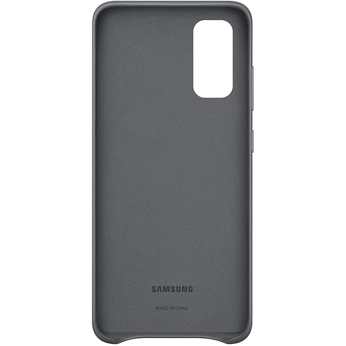 Funda Samsung Para Galaxy S20 Piel Color Gris...