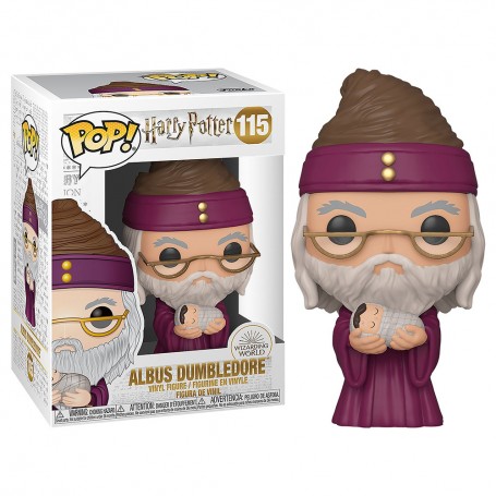 Figura Funko Pop! Harry Potter Albus Dumbledore con bebé Modelo 115 | 48067