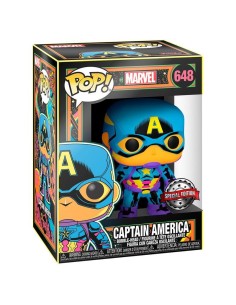 Figura Funko Pop! Marvel Capitán América Black Light... 2