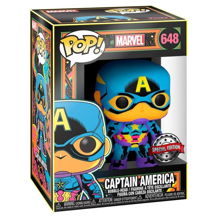 Figura Funko Pop! Marvel Capitán América Black...