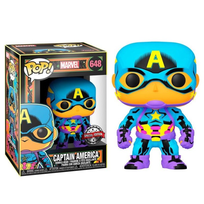 Figura Funko Pop! Marvel Capitán América Black...