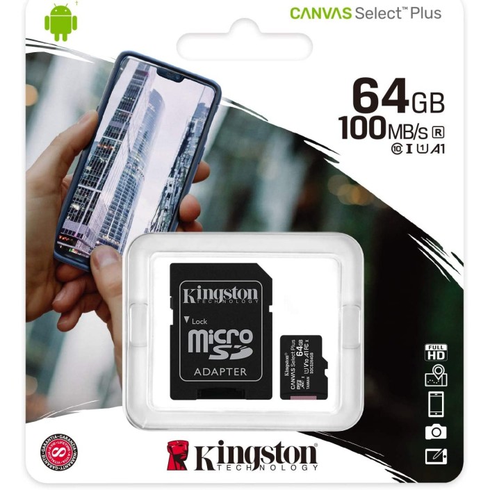 Tarjeta Kingston Canvas Select Plus Micro SD...