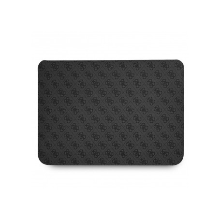 Funda Guess para portátil y tablet de 13" diseño 4G color Gris Oscuro con logo dorado  GUCS13G4GFGR
