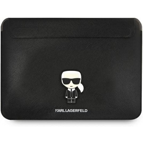 Funda Karl Lagerfeld Saffiano para portátil y tablet de 13/14" imagen Karl color Negro KLCS14PISFBK