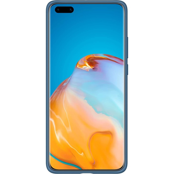 Funda Huawei de Silicona Para P40 Azul Modelo...
