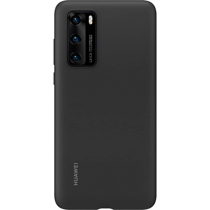 Funda Huawei de Silicona Para P40 Negra Modelo...