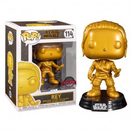 Figura Funko Pop! Star Wars Rey (Dorado) Modelo 114 | 43021