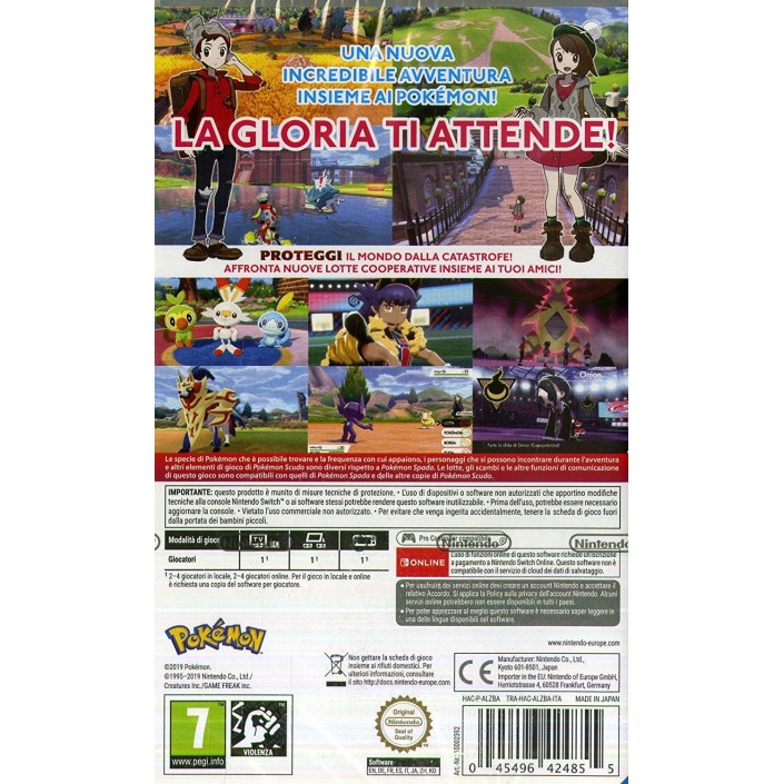 Juego Pokémon Escudo para Nintendo Switch