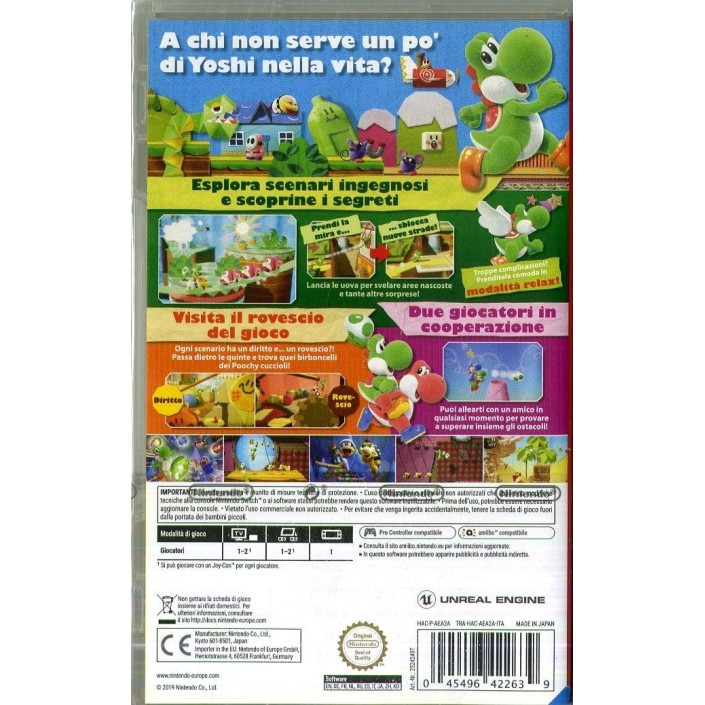 Juego Yoshi`s Crafted World para Nintendo Switch