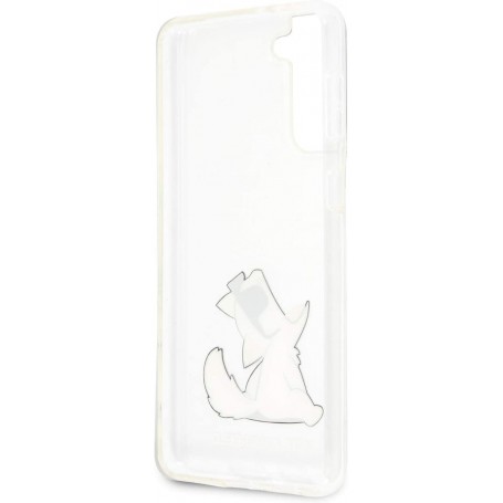 Funda Rígida Karl Lagerfeld diseño Choupette para Samsung Galaxy S21 Plus Transparente KLHCS21MCFNRC