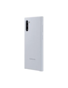 Funda Samsung Galaxy Note 10 Silicona Plata EF-PN970TSEGWW