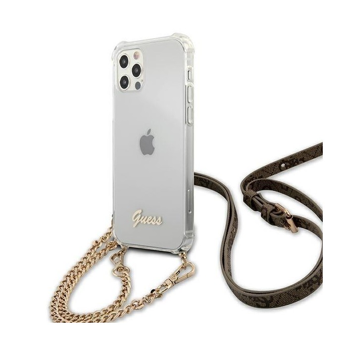 Funda Rígida Guess Transparente con cadena...