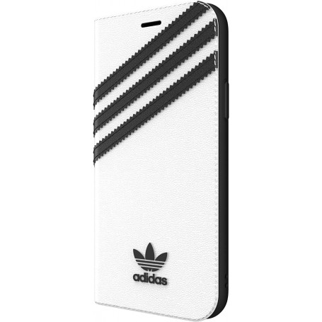Funda Adidas Tipo Libro en Piel para iPhone 11 Pro Max Color Blanco