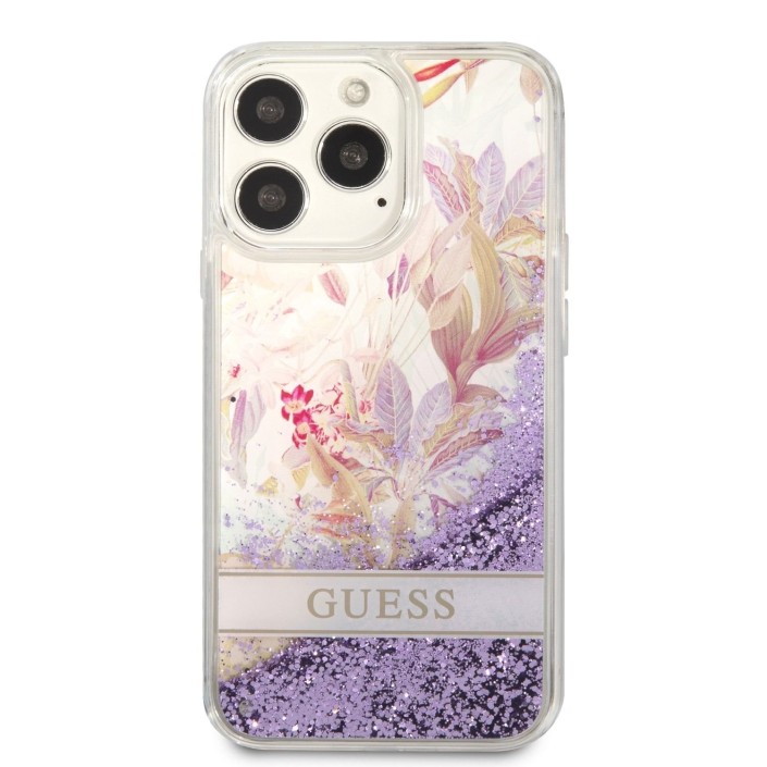 Funda Guess purpurina líquida para iPhone 13...