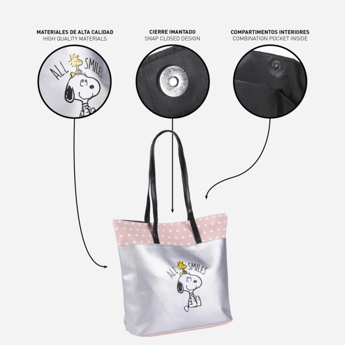 Bolso Peanuts Lifestyle Series Snoopy Modelo...