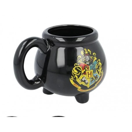 Taza de cerámica 3D Harry Potter Modelo Caldero con escudo de Hogwarts