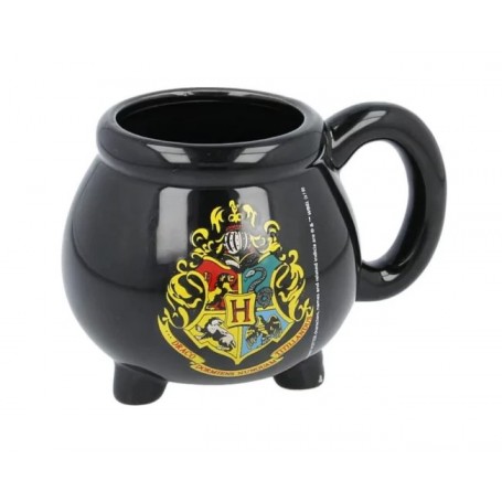 Taza de cerámica 3D Harry Potter Modelo Caldero con escudo de Hogwarts