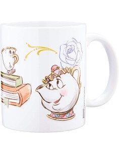 Taza de cerámica Disney La Bella y la Bestia Modelo Chip