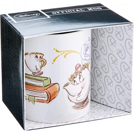 Taza de cerámica Disney La Bella y la Bestia Modelo Chip