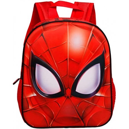 Mochila Marvel Modelo Cara De Spiderman 3D