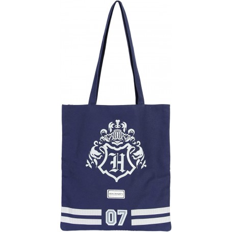 Bolso Tela WB Harry Potter Academy Hogwards Azul Modelo 02181