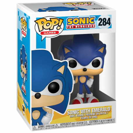 Figura Funko Pop! Juegos Sonic The Hedgehog Sonic con Esmeralda Modelo 284 | 20147