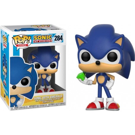 Figura Funko Pop! Juegos Sonic The Hedgehog Sonic con Esmeralda Modelo 284 | 20147