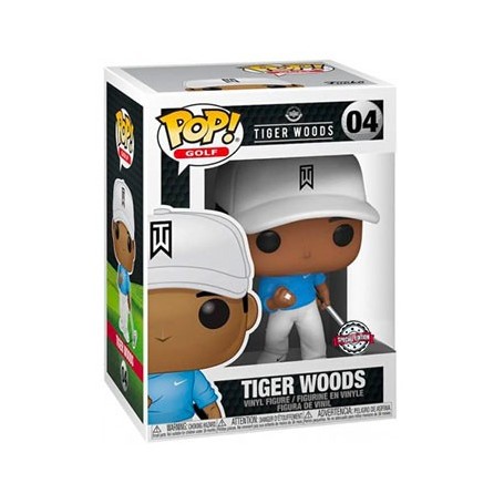 Figura Funko Pop! Golf Tiger Woods Tiger Woods con Camiseta Azul Modelo 04 | 51185 Edición Especial
