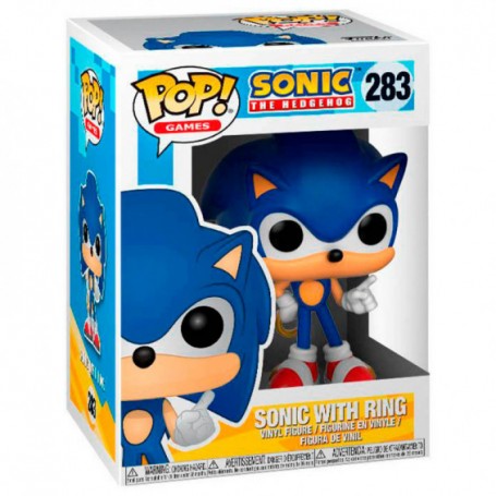 Figura Funko Pop! Juegos Sonic The Hedgehog Sonic con Anillo Modelo 283 | 20146