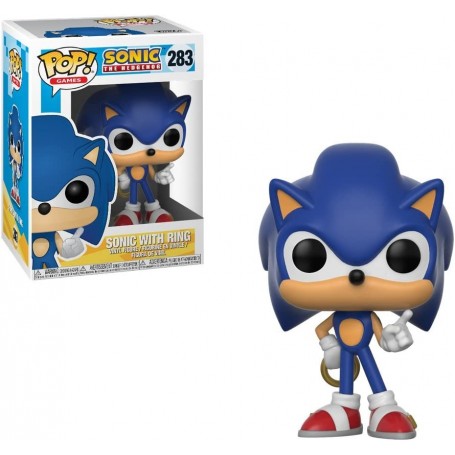 Figura Funko Pop! Juegos Sonic The Hedgehog Sonic con Anillo Modelo 283 | 20146