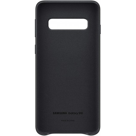 Funda Samsung en Piel para Galaxy S10 Color Negro Modelo EF-VG973LB