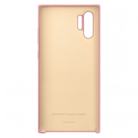 Funda Samsung de Silicona para Galaxy Note 10 Plus Color Rosa Modelo EF-PN975TP