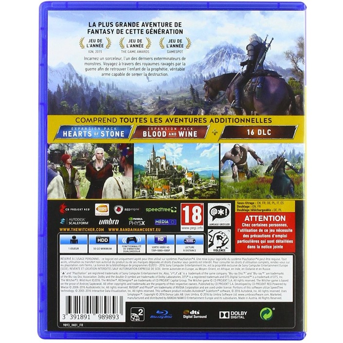 Juego The Witcher 3 Wild Hunt Para Playstation...