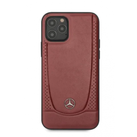 Funda Mercedes en Piel perforada para iPhone 11 Color Rojo