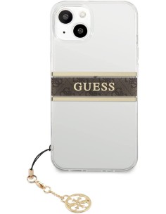 Funda Guess para iPhone 13 Mini Transparente con franja...