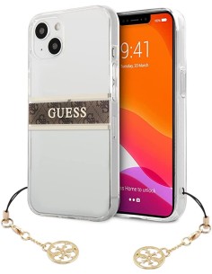 Funda Guess para iPhone 13 Mini Transparente con franja... 2