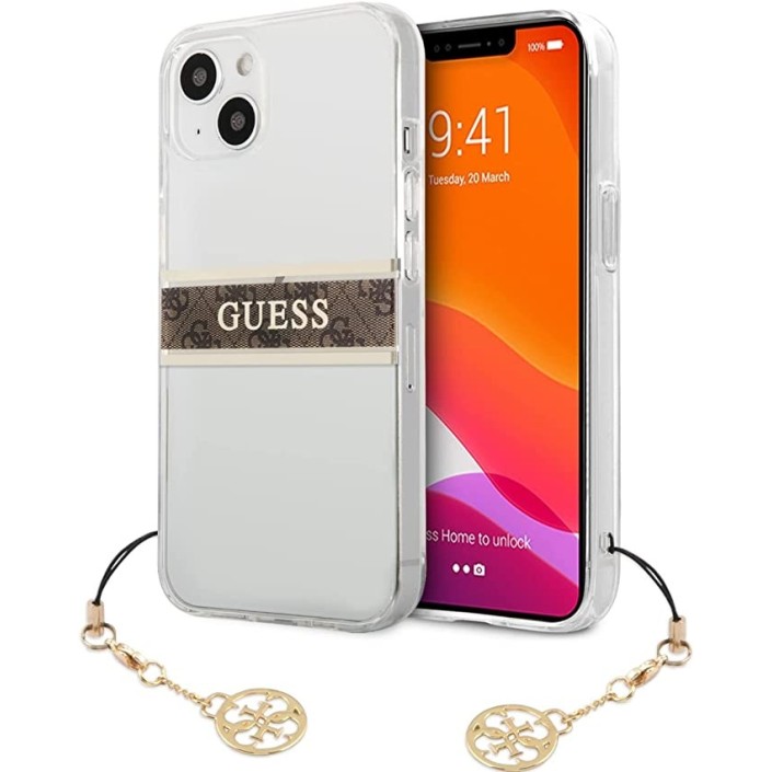 Funda Guess para iPhone 13 Mini Transparente...