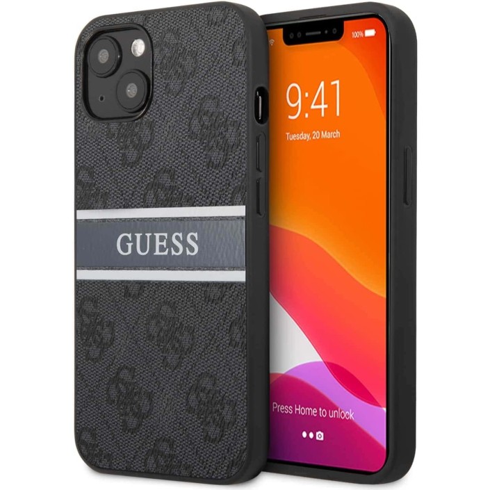 Funda Guess para iPhone 13 Mini Gris con logo...