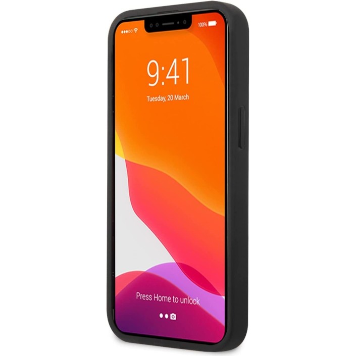 Funda Guess para iPhone 13 Mini Gris con logo...