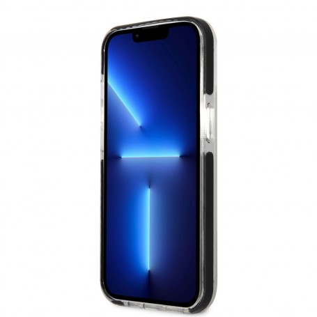 Funda Rígida Karl Lagerfeld diseño Karl y Choupette para Apple iPhone 13 Pro Color Blanco