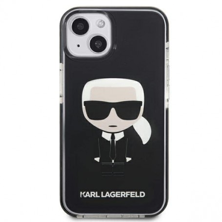 Funda Rígida Karl Lagerfeld diseño Karl para Apple iPhone 13 Color Negro