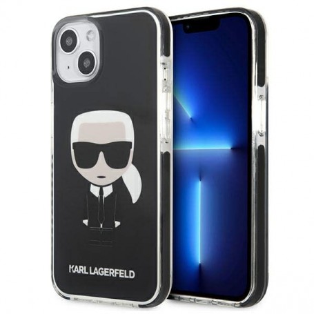 Funda Rígida Karl Lagerfeld diseño Karl para Apple iPhone 13 Color Negro