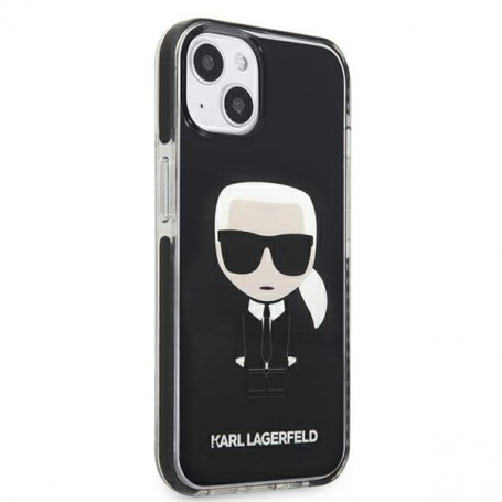 Funda Rígida Karl Lagerfeld diseño Karl para Apple iPhone 13 Color Negro