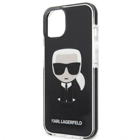 Funda Rígida Karl Lagerfeld diseño Karl para Apple iPhone 13 Color Negro