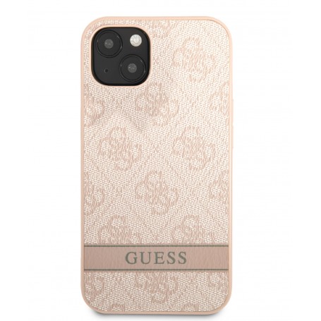 Funda Guess para Apple iPhone 13 Mini Rosa con logo y franja Rosa