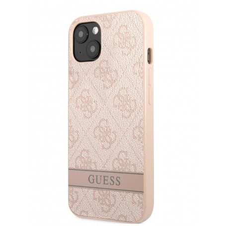 Funda Guess para Apple iPhone 13 Mini Rosa con logo y franja Rosa