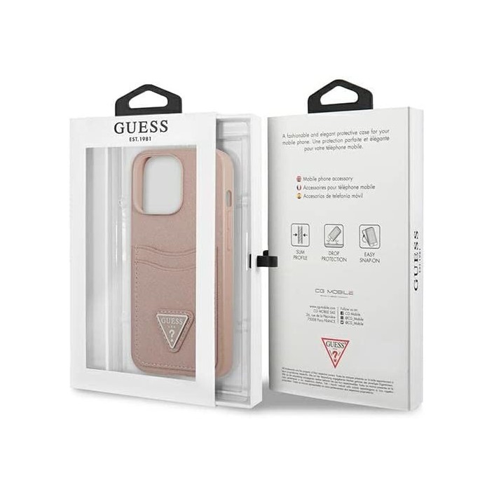 Funda Guess diseño Saffiano con tarjetero para...