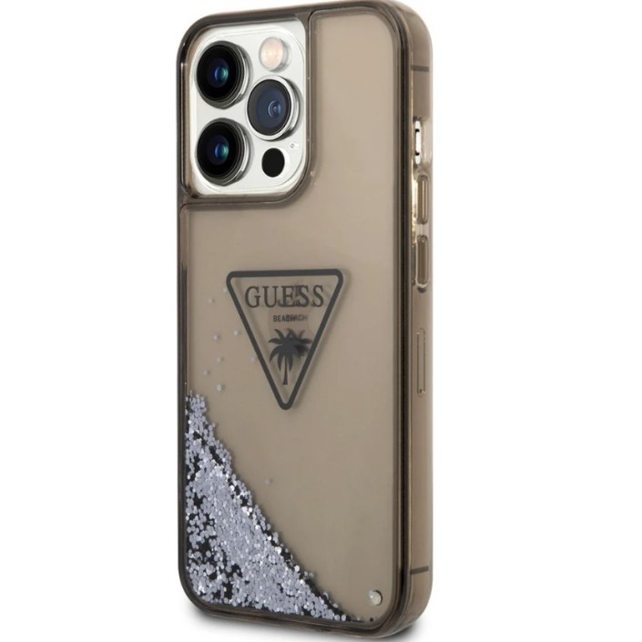 Funda Guess purpurina líquida Plateada para...