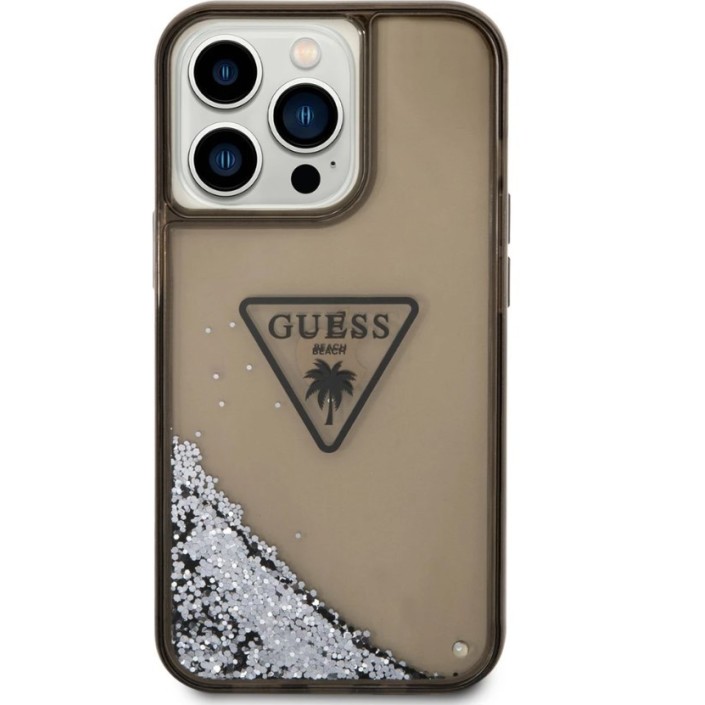 Funda Guess purpurina líquida Plateada para...