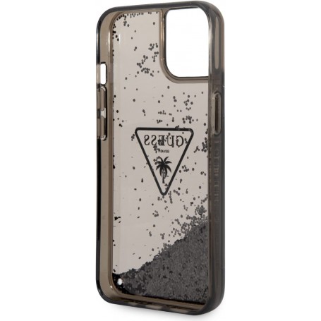 Funda Guess purpurina líquida Plateada para Apple iPhone 14 color Negro